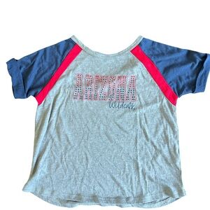Arizona Wildcats Kids Raglan T-Shirt - Gray and Blue
